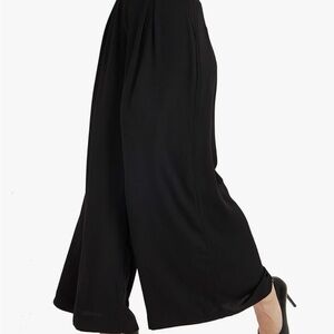 Amazon Elegant Black Wide-Leg Pants